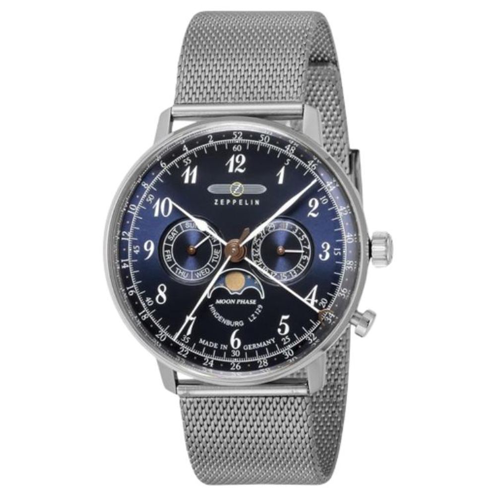 ZEPPELIN Quartz Movement 30m Water Resistance Women"s Watch Blue Dial Stainless Steel Watch Case