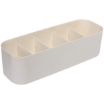 Органайзер для хранения «БИСКОТТИ», цвет белый, пять отделений, 26.9*9.3*7.3см