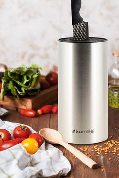 Подставка для ножей Kamille KM-7611 из нержавеющей стали