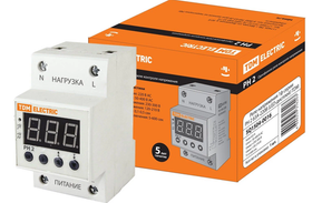 Реле напряжения 1ф серии РН 2 63А-220В (LED-дисплей) TDM SQ1504-0016
