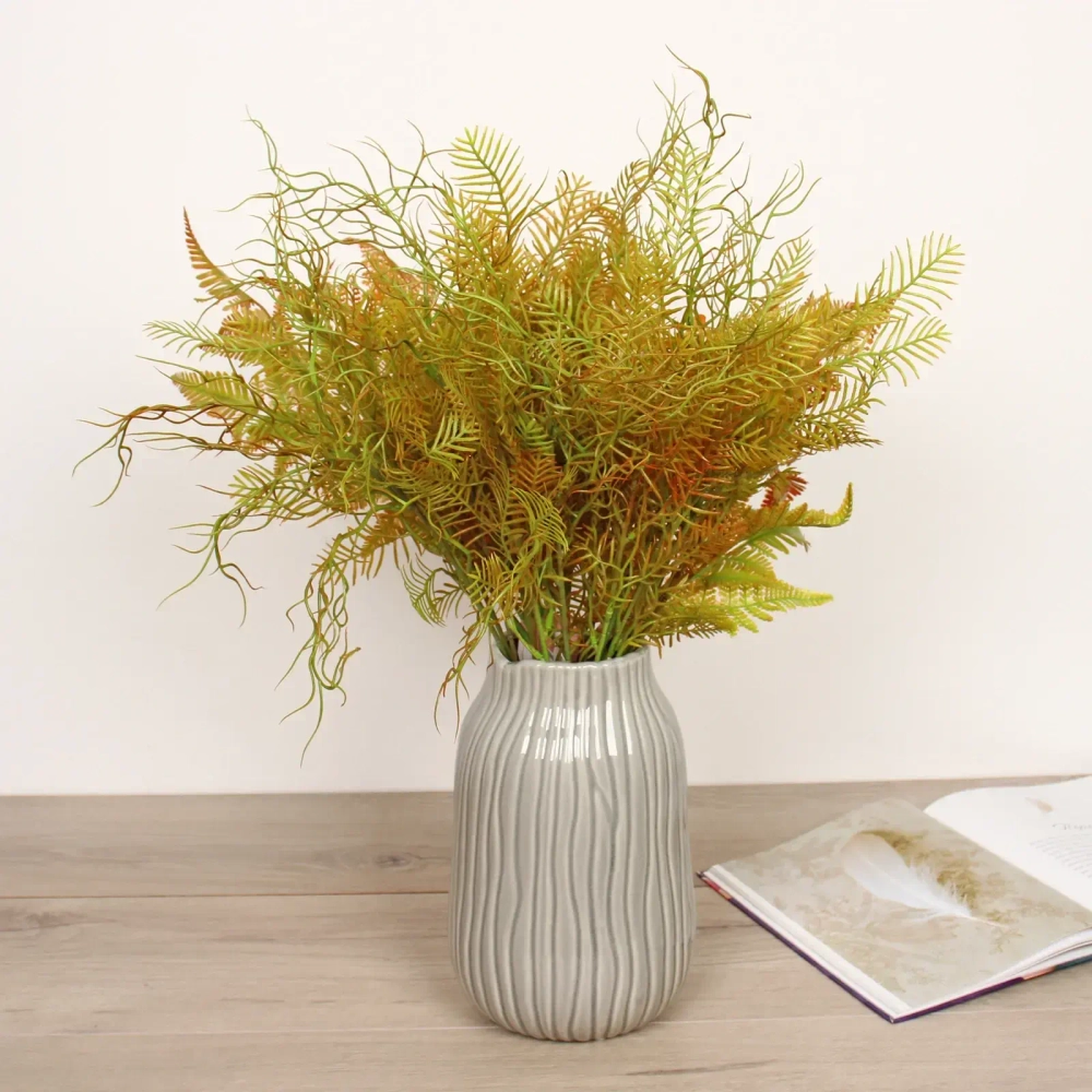 Ваза керамическая «Валенсия» 15*25см оливковая