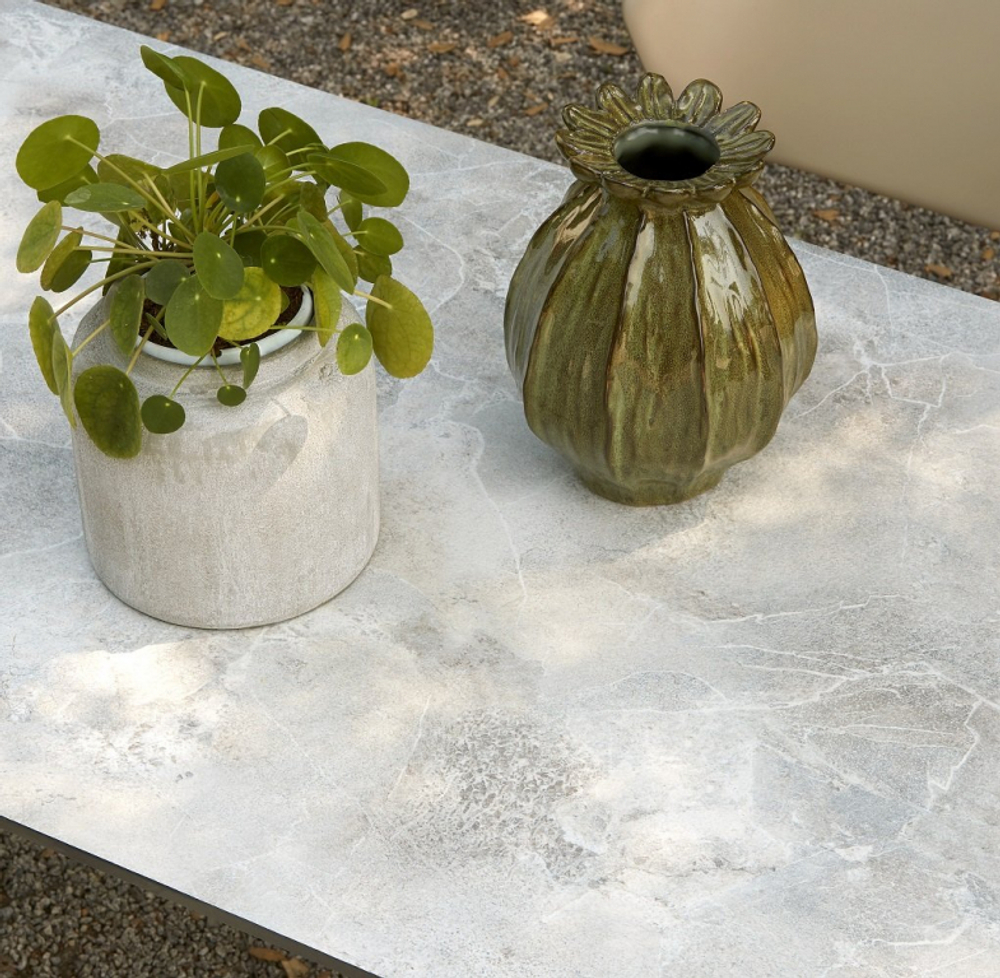 Стол ламинированный обеденный Scab Design Tripe Maxi, оливковый, каменный