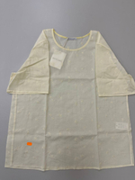 Дефект ткани. Пятно. Топ Air с коротким рукавом из хлопка 100%. Цвет айвори. Размер L. №20