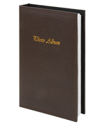 Фотоальбом BRAUBERG на 156 фото 10х15 см, под гладкую кожу, на кольцах, коричневый, 390470