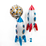 Фольгированный шар-фигура 3D «Ракета» красный/ синий, 81см