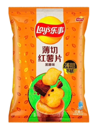 Чипсы Lay's из батата со вкусом чёрного сахара