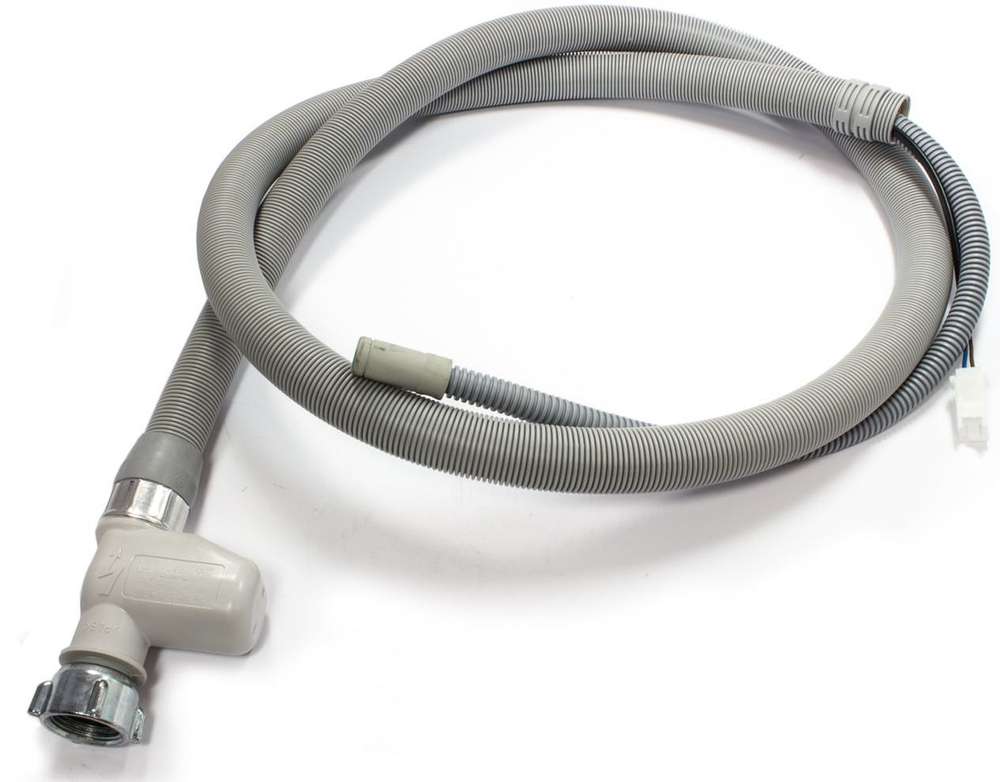 Шланг заливной с клапаном АКВАСТОП  мини клеммы для посудомоечных машин ARISTON, GORENJE