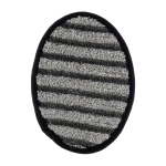 Мочалка «Мужская» спонж, 13х17,5 см, medium/soft, чёрно-серая, для бани и сауны «Банные штучки»/ 30