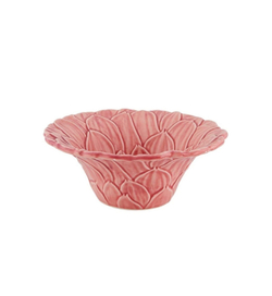 Чаша Bordallo Pinheiro Maria Flor коралловая (16 см)