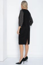 Платье Грэйс НЬЮ (черно-бежевое) П12375-18 LT Collection