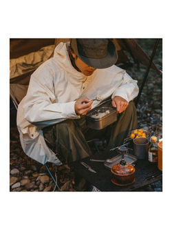 Набор столовых приборов Naturehike (нож, вилка, ложка), титан, в чехле