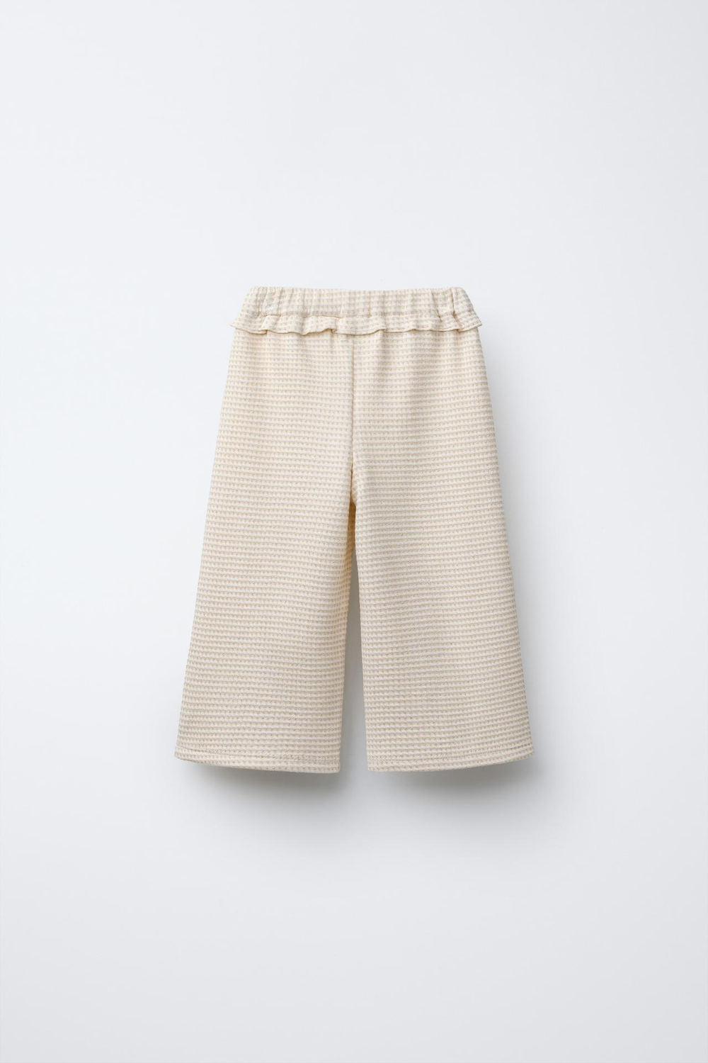 ZARA БРЮКИ ИЗ РЕЛЬЕФНОЙ ТКАНИ, ЗОЛОТОЙ