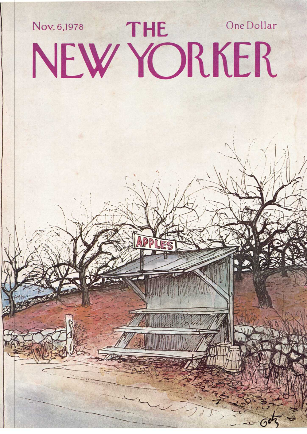 Журнал The New Yorker 06-11-1978, обложка