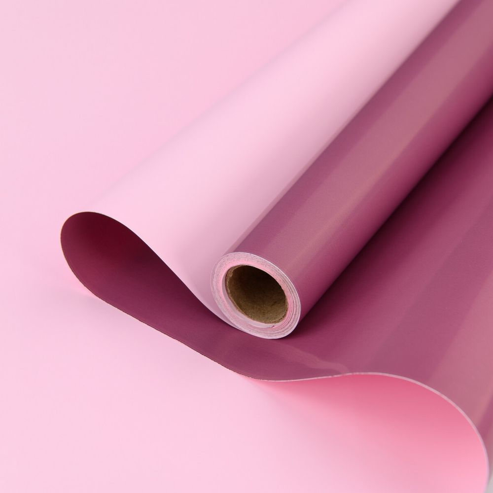 Пленка ЖЕМЧУЖНАЯ 60см*200гр РОЗОВЫЙ/МАРСАЛА