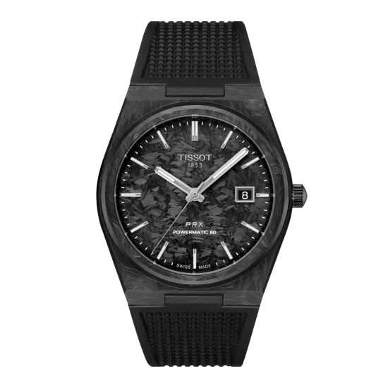 Tissot T137.907.97.201.00 мужские часы Tissot PRX Carbon Powermatic 80  full pic