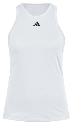 Футболка для девочки теннисная Adidas Girls Club Tank Top - белый