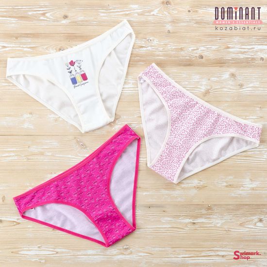 Трусики женские DOMINANT 35000-188, BIKINI, 3 шт. в уп.