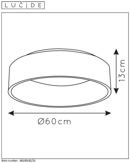 Потолочный светодиодный светильник Lucide Talowe Led 46100/42/31