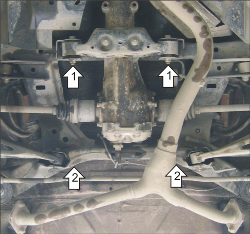 Защита Зад. дифференциала. 3 мм, Сталь. для Subaru Forester 2008-2013, Subaru XV 2011-2017, Subaru Impreza 2007-2011 MOTODOR.12201