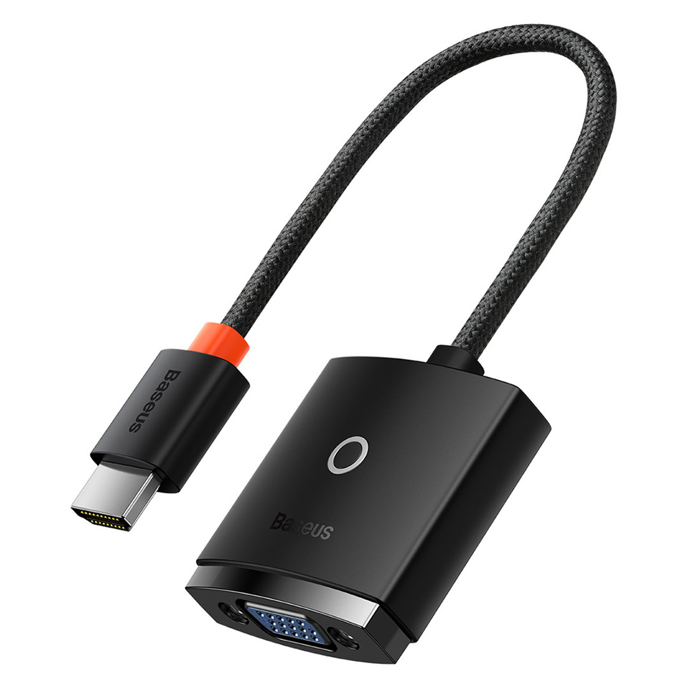 Видео адаптер Baseus Lite Series Adapter HDMI to VGA - Black