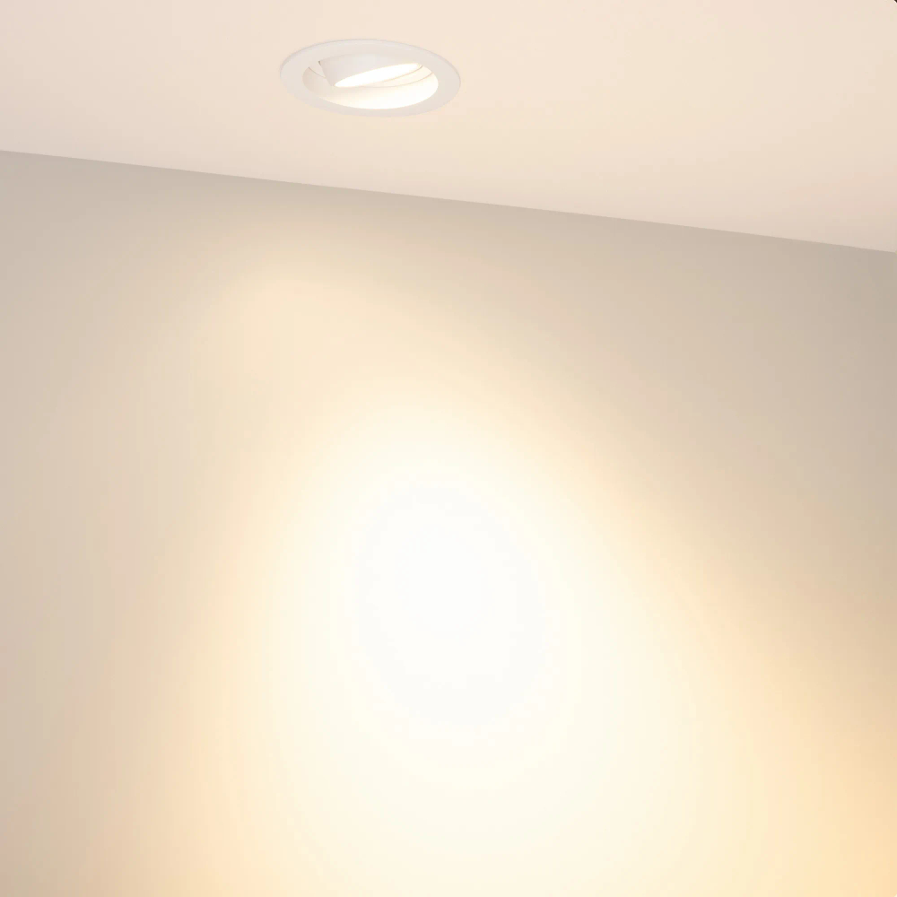 Светильник MS-VORTEX-BUILT-R90-12W Warm3000 (WH-WH, 40 deg, 230V) (Arlight, IP20 Металл, 5 лет) 043479