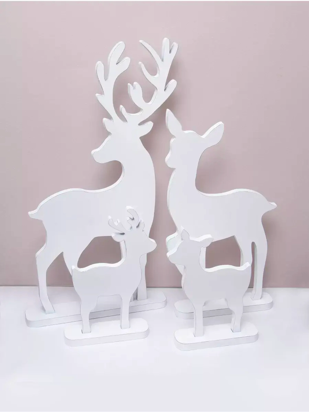 Новогодний декор. Набор из четырех оленей (73, 57, 35, 31см)