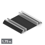 ЭКО Направляющая нижняя двухполозная (1,75 м) черный велюр (ПВХ) (AE0488) Aristo (Out)