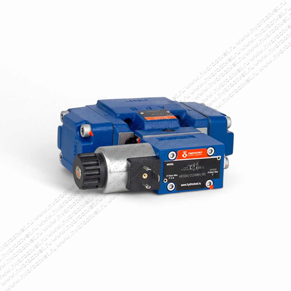 4WEH10D4X/6EG24N9ETS2K4/B10 - Гидрораспределитель с электроуправлением Ду10 схема D (574А), напряжение G24, каналы управления ET - X и Y - внутренние