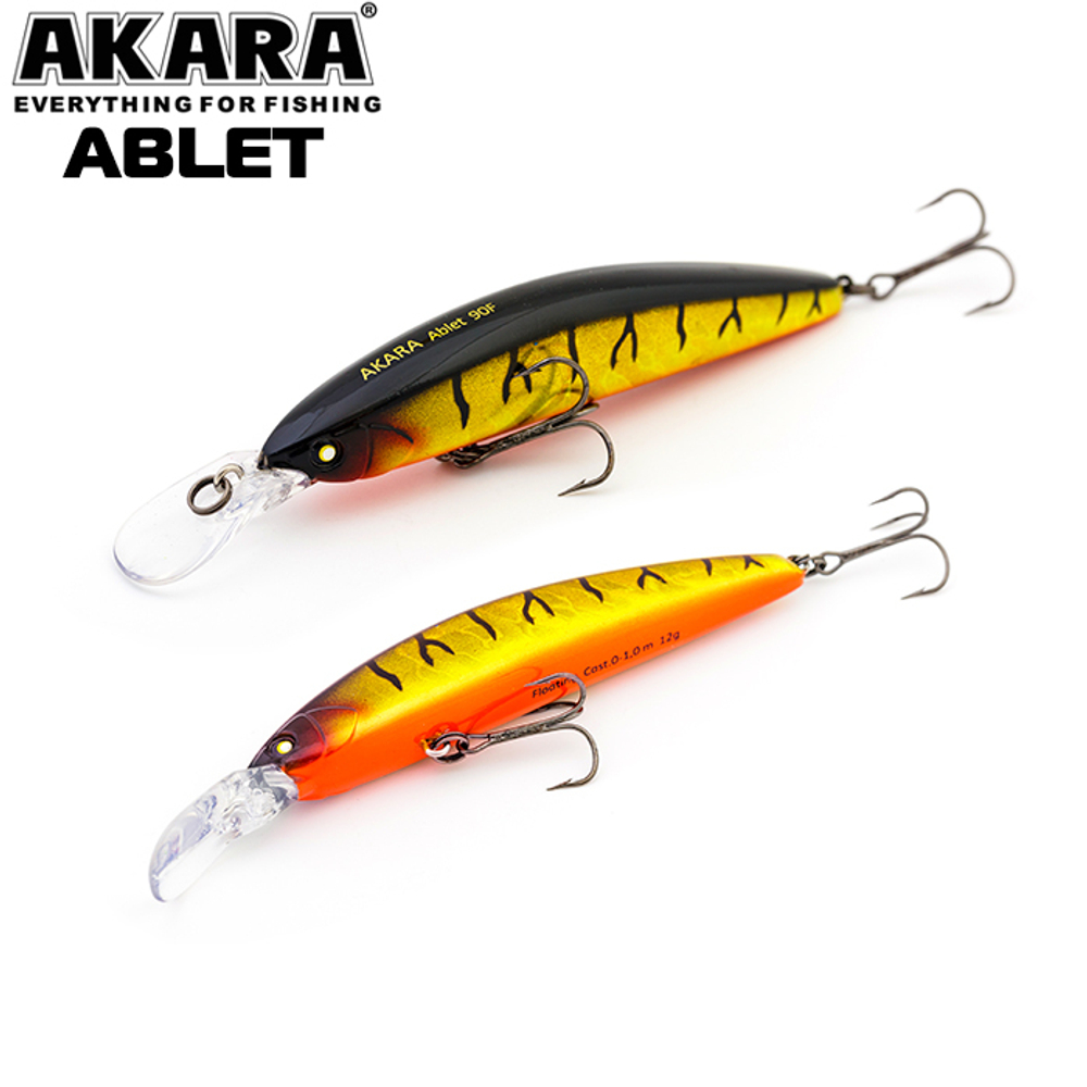 Воблер Akara Ablet 90F 12гр. (3/7 oz 3,5 in) A129