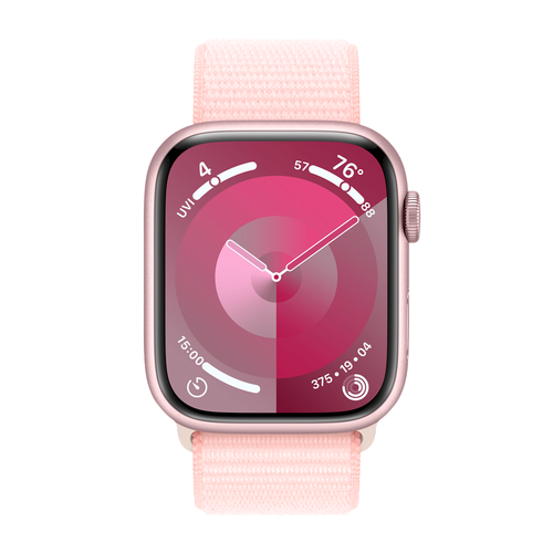 Умные часы Apple Watch Series 9 GPS, 45mm, Aluminium Case with Sport Loop, Pink (Розовый)