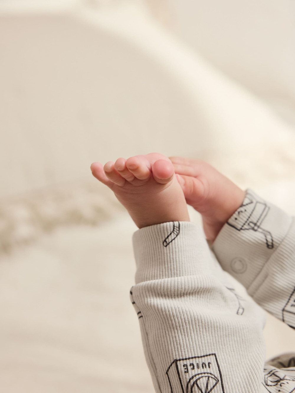 Комбинезон / Cлип для малышей Next AW3-261, 3 шт., Серый, Бежевый