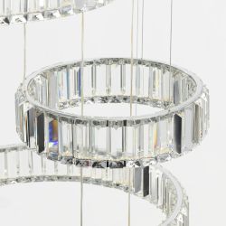 Citilux Чезаре CL338661 LED Люстра хрустальная с пультом Хром