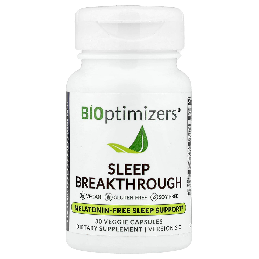 BIOptimizers, Sleep Breakthrough, 30 растительных капсул