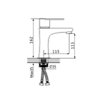Смеситель для раковины Oute T405 T40511