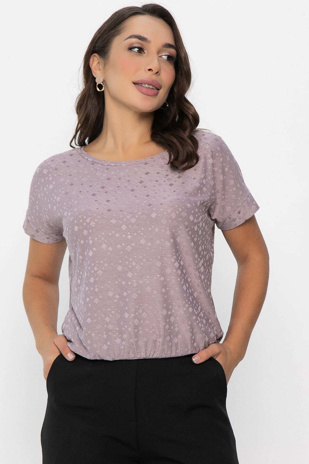 Блуза Нарния (светло-сиреневая) Б14068-3М LT Collection