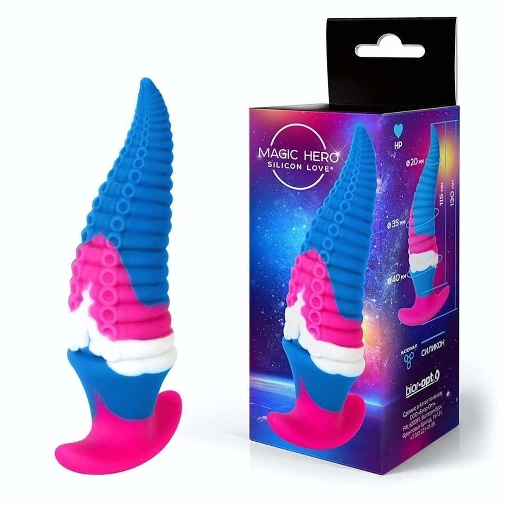 Фантазийный анальный стимулятор-щупальце - 13 см. (Цвет: разноцветный)