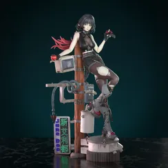 Jane Doe diorama - Zenless Zone Zero