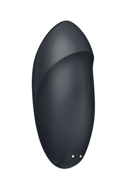 Вибромассажер Satisfyer Tap & Climax 1, силикон, серый, 11 см