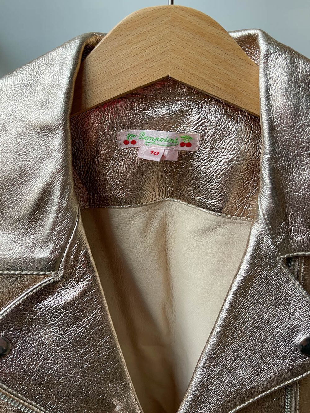 Кожаная куртка Bonpoint, 140