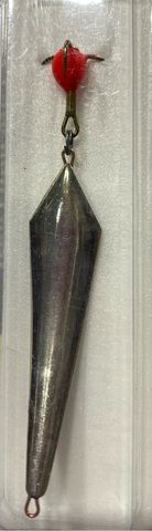 Блесна зимняя диво с чертиком Сож большая 6,7гр цв: Нейзильбер (бл.1шт)