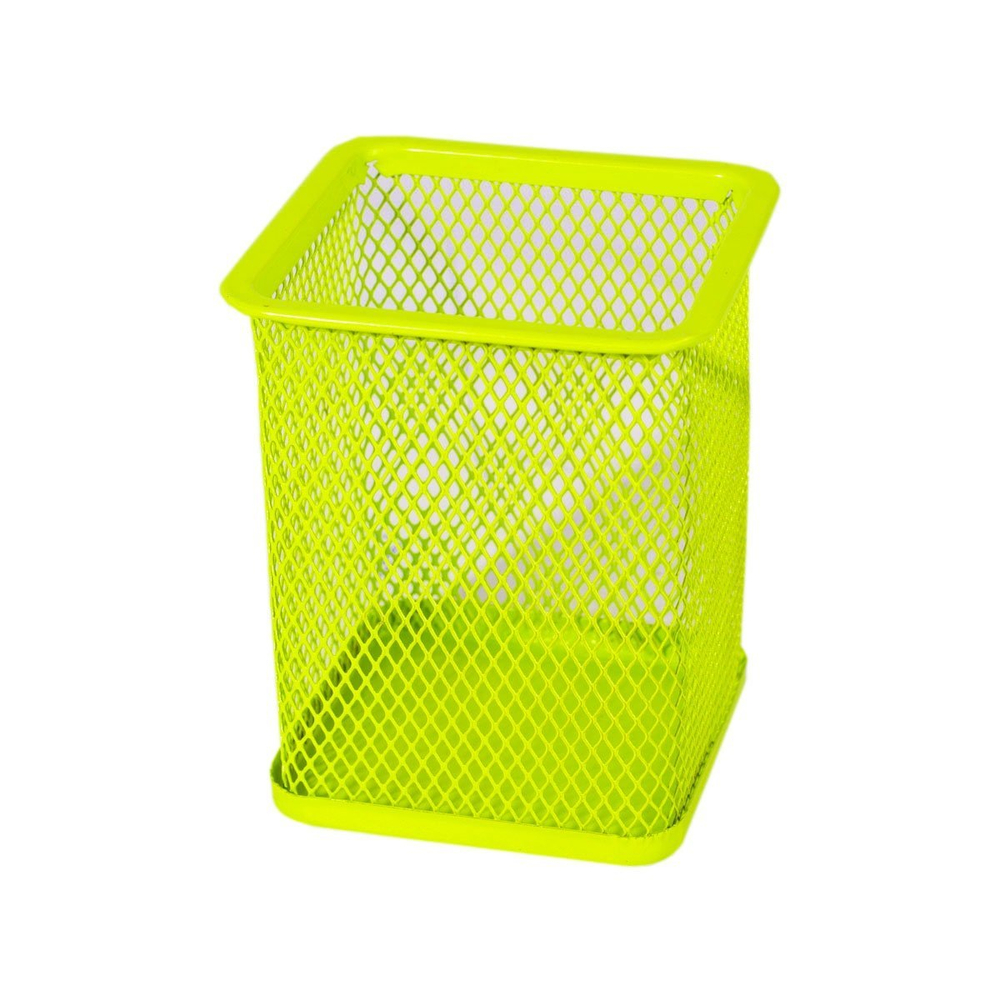 Подставка-стакан для канцтоваров Alingar, металлическая, квадратная, сетчатая, ассорти