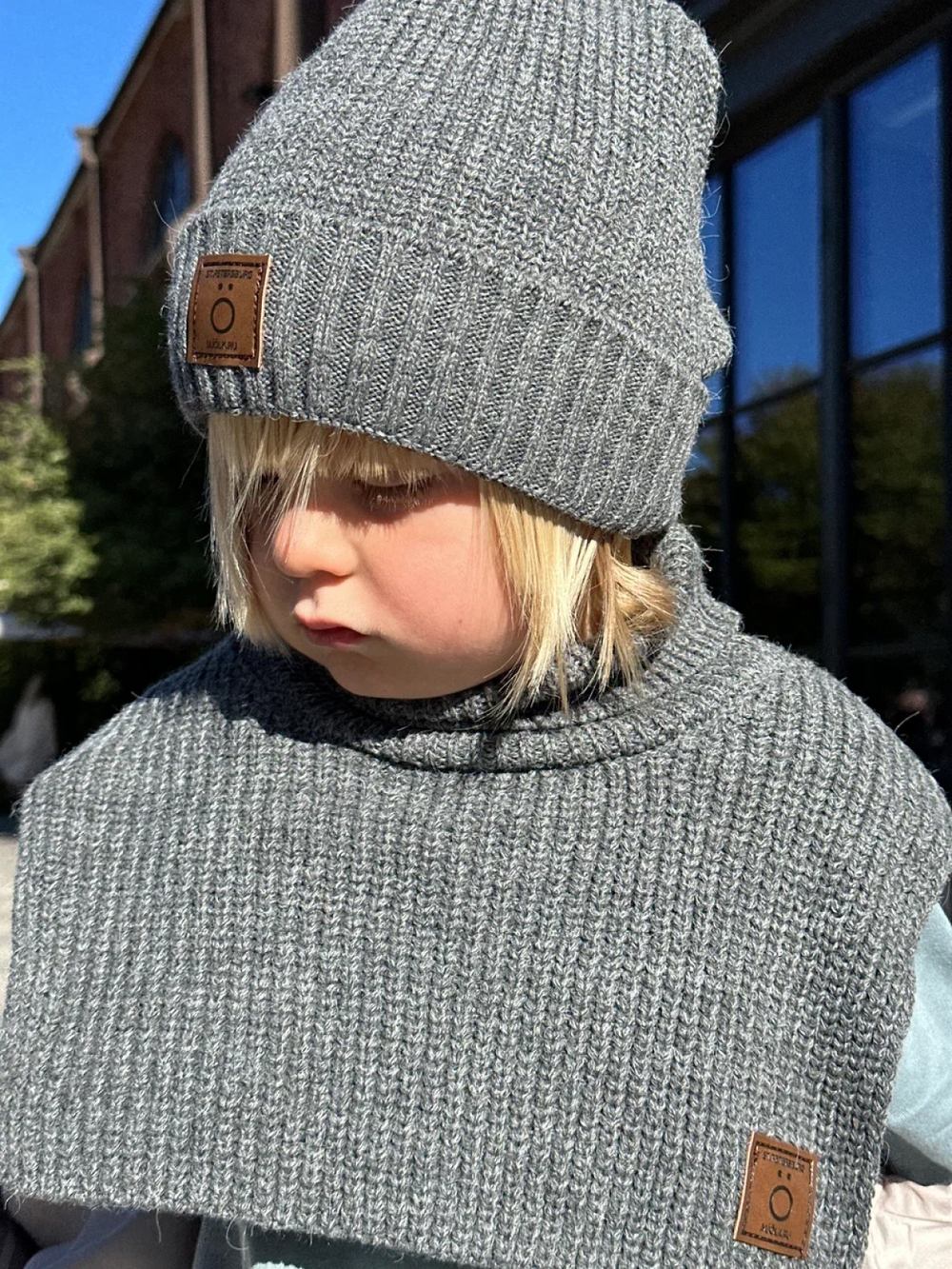 Манишка Серый меланж