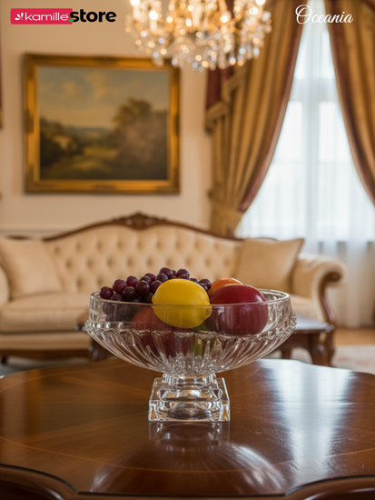 Фруктовница 31х19 см. из стекла на ножке