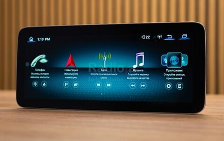 Магнитола для Mercedes-Benz C-класс W204 2007-2011 NTG 4.0 - Radiola RDL-7710-C монитор 12.3" на Android 13, 8Гб+128Гб, CarPlay, 4G SIM-слот