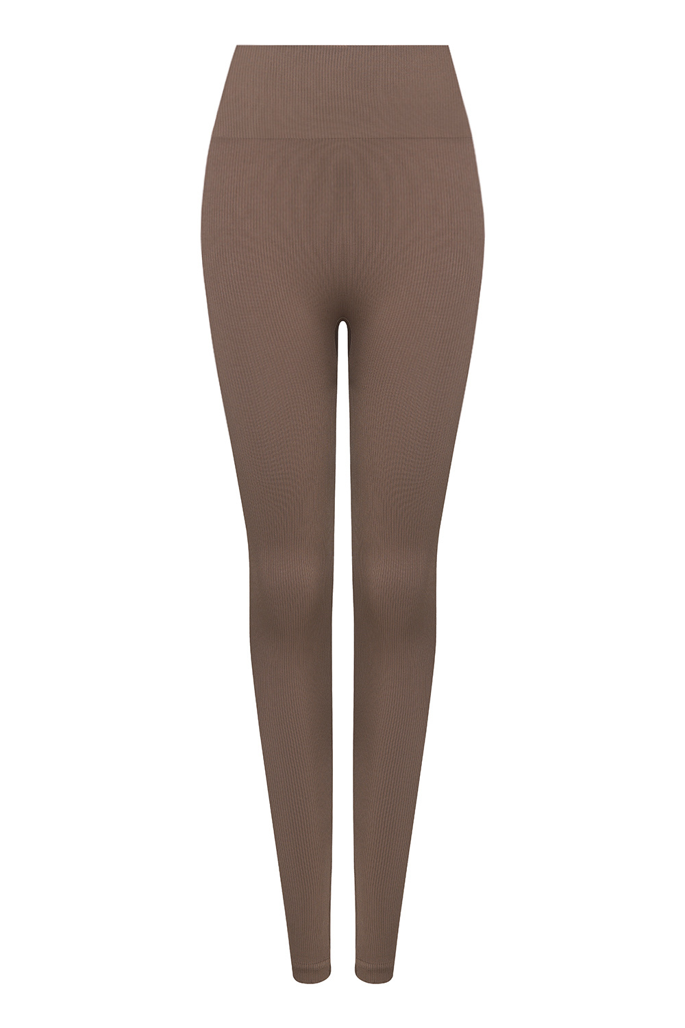 Леггинсы в рубчик №81 SUPER SOFT Брауни