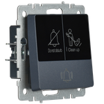 BRITE Кнопка звонка с индикацией для отелей 10А ВС10-1-9-БрМ маренго IEK