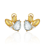 Серьги Мята с Зеленым Кварцем