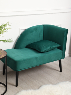 Кушетка Berger зеленый/венге