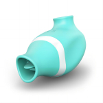 Клиторальный вибромассажер TF 2 in 1 Clitoral Vibrator (Цвет: бирюзовый)