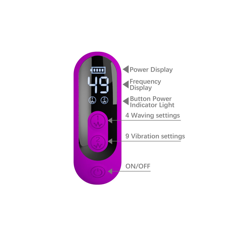 Лиловый вибромассажёр-кролик со стимуляцией точки G Yalanda - 23,9 см. (Цвет: лиловый)